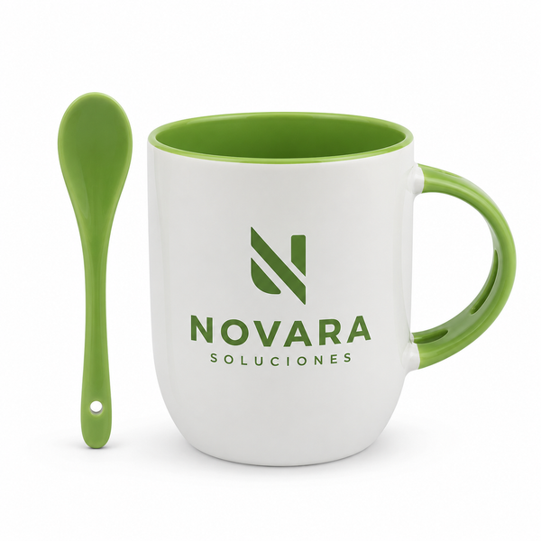 Mug Ceramico con Cuchara