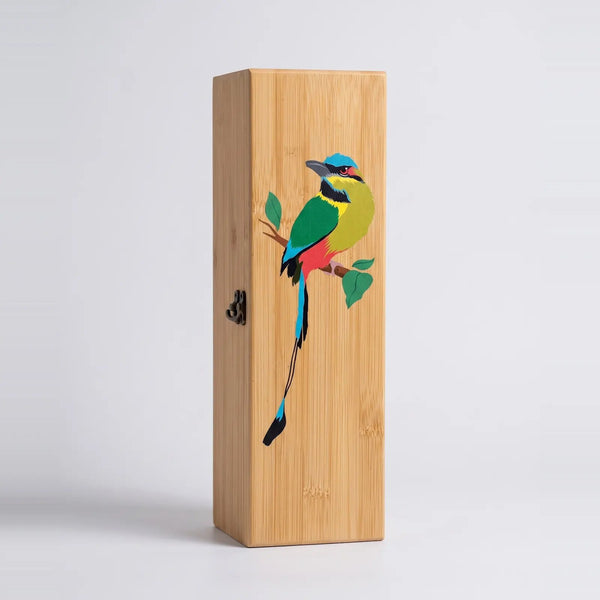 Cofre para Vino en Bambú · Aves de Colombia