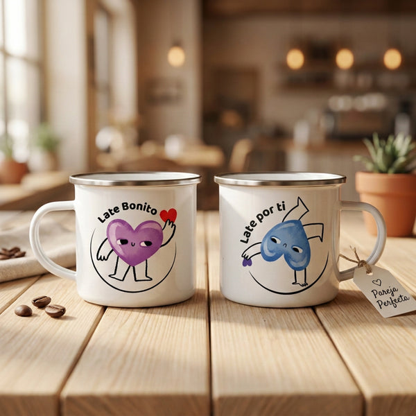 Set Pareja Perfecta · Vasos de Peltre