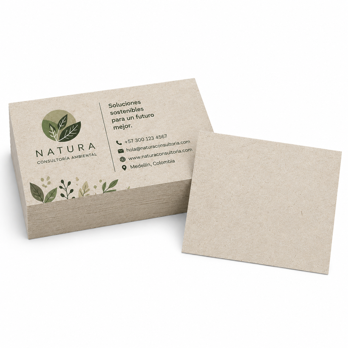 Tarjetas de presentación ecológicas