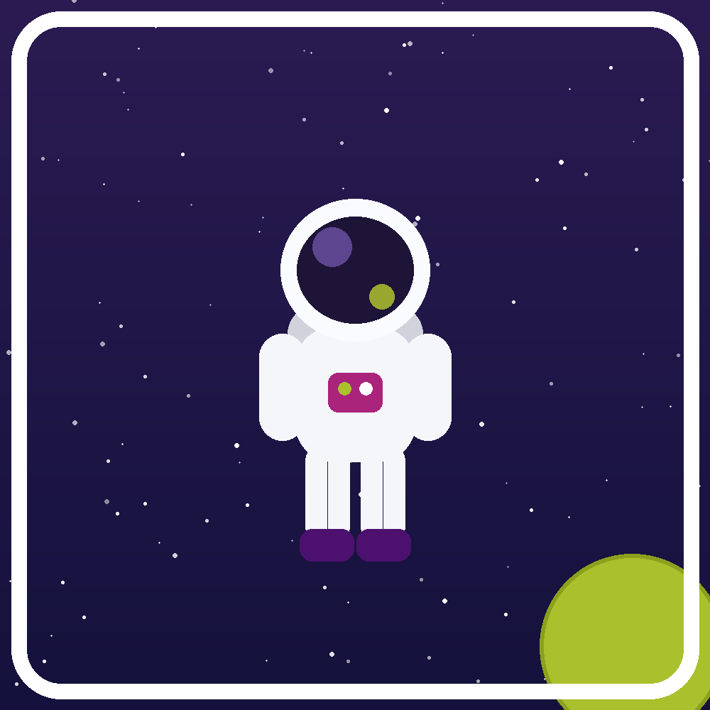Stickers coleccionables de astronautas